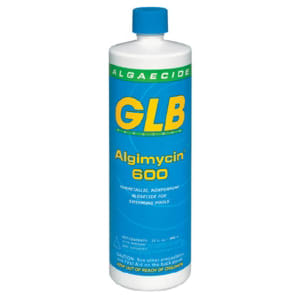 GLB Algimycin 600 Algaecide, 60% Poly Quat, 1 Quart Bottle, 12/Case | 71108A