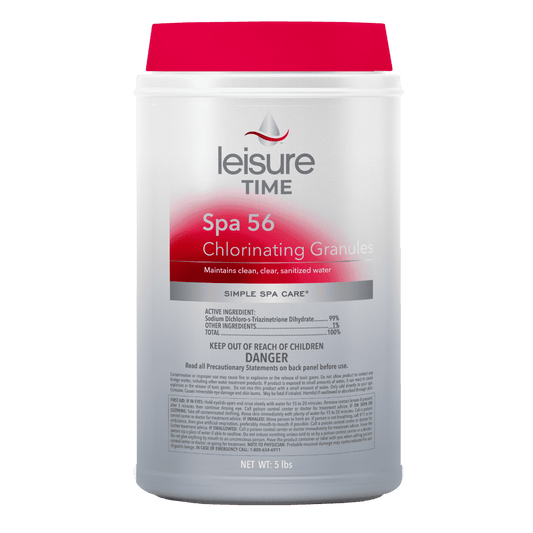 Leisure Time Spa 56 Chlorine Granular - Dichlor, 5 lb Bottle, 6/Case | LT29