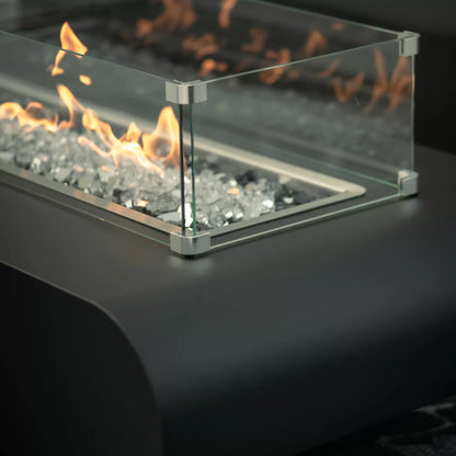 The Outdoor Plus Glass Wind Guard, fire media
