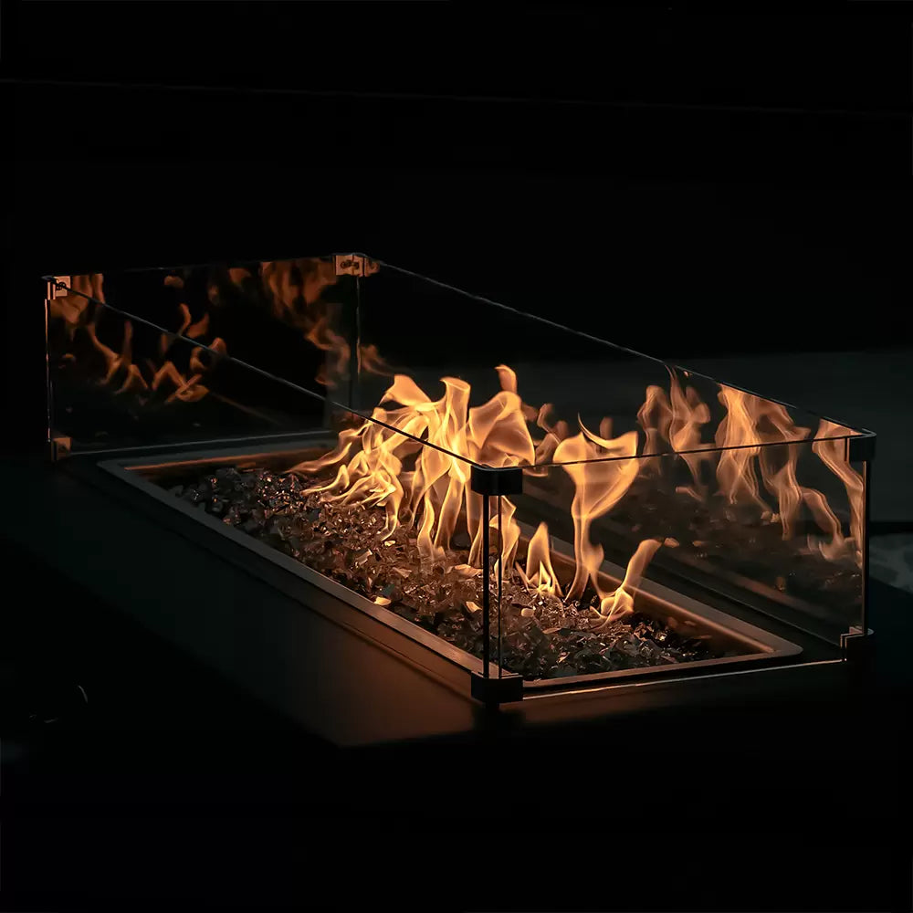The Outdoor Plus Glass Wind Guard, fire media