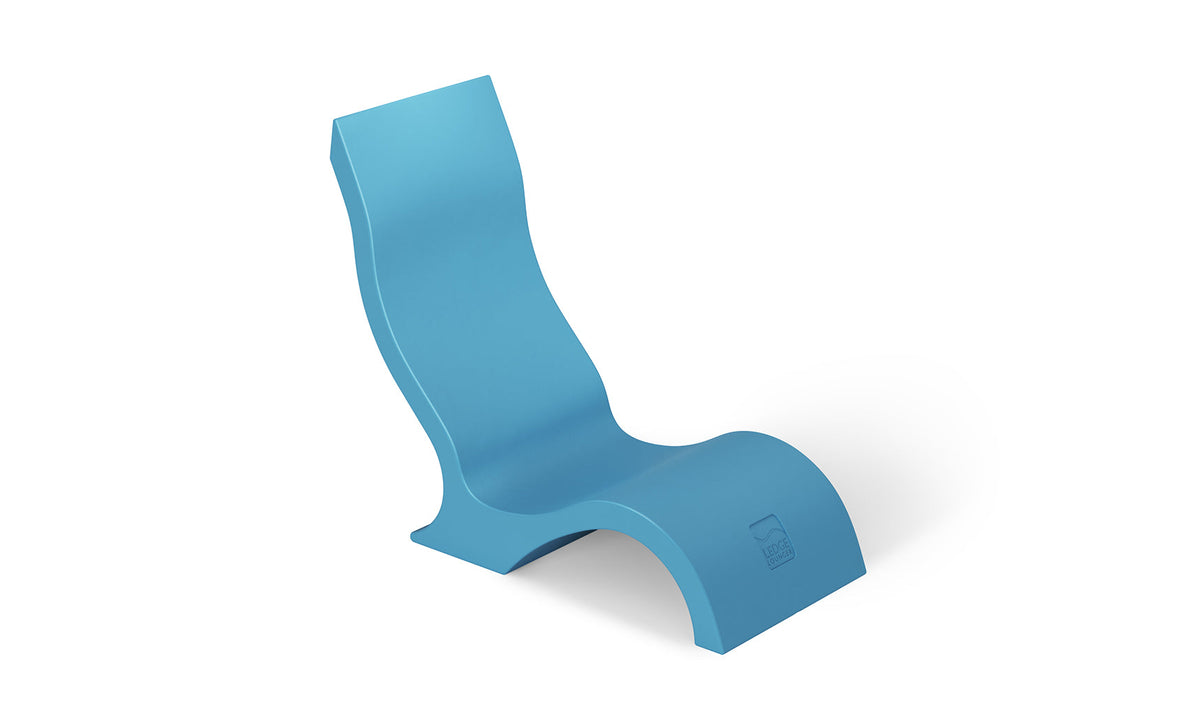 Ledge Lounger Signature Chair in Light Blue resin