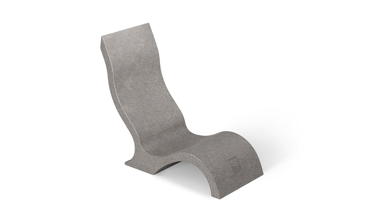 Ledge Lounger Signature Chair in Sandstone resin