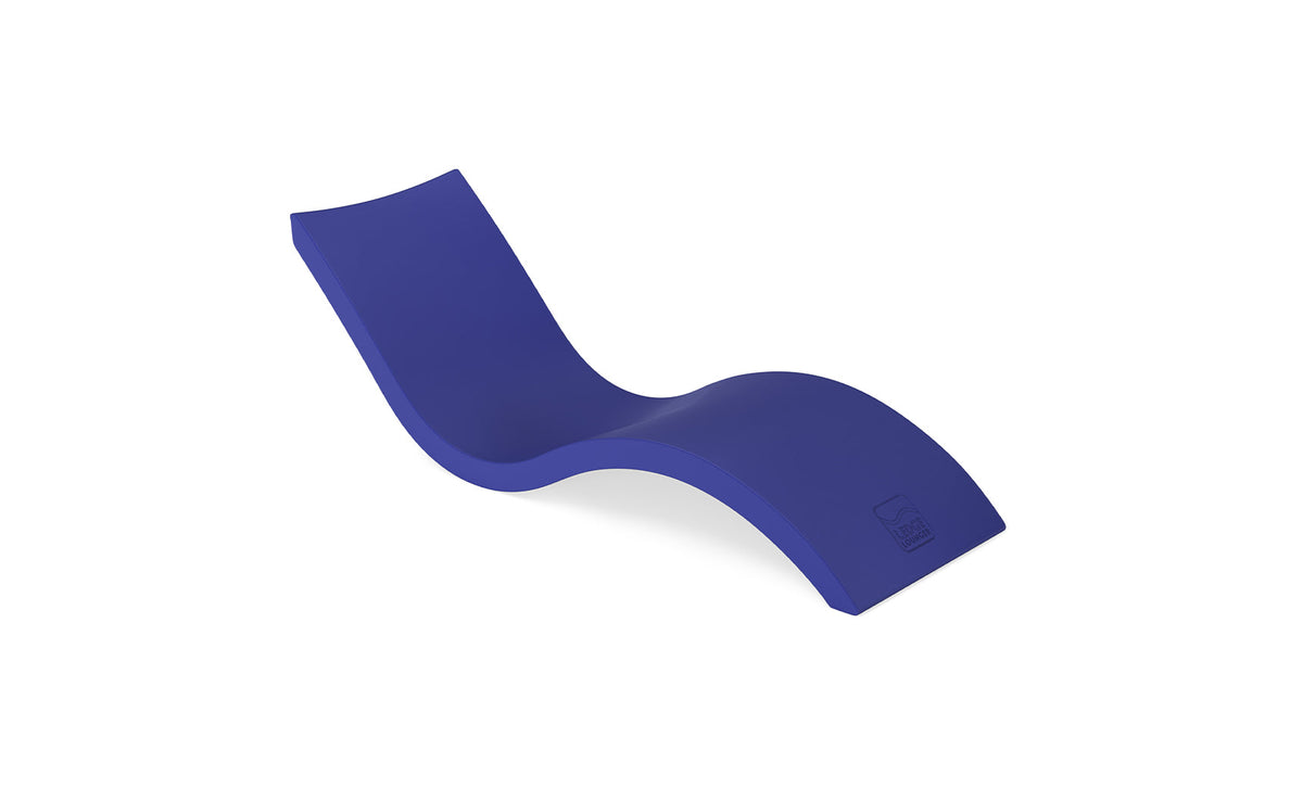 Ledge Lounger Signature Chaise in Dark Blue resin