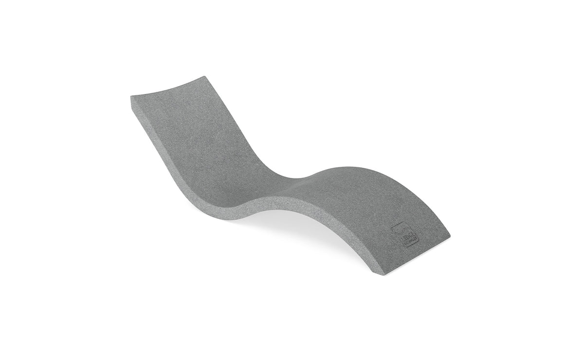 Ledge Lounger Signature Chaise in Granite Gray resin