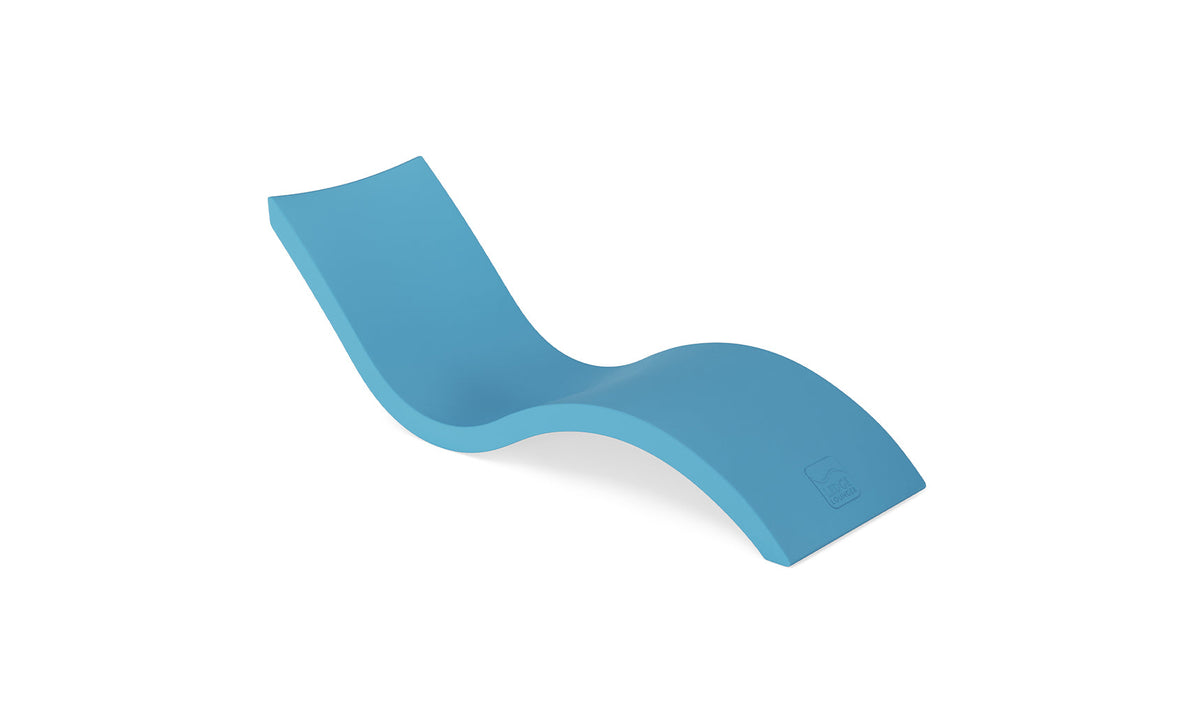 Ledge Lounger Signature Chaise in Light Blue resin