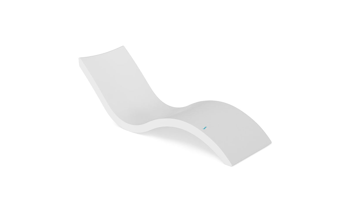 Ledge Lounger Signature Chaise in White resin