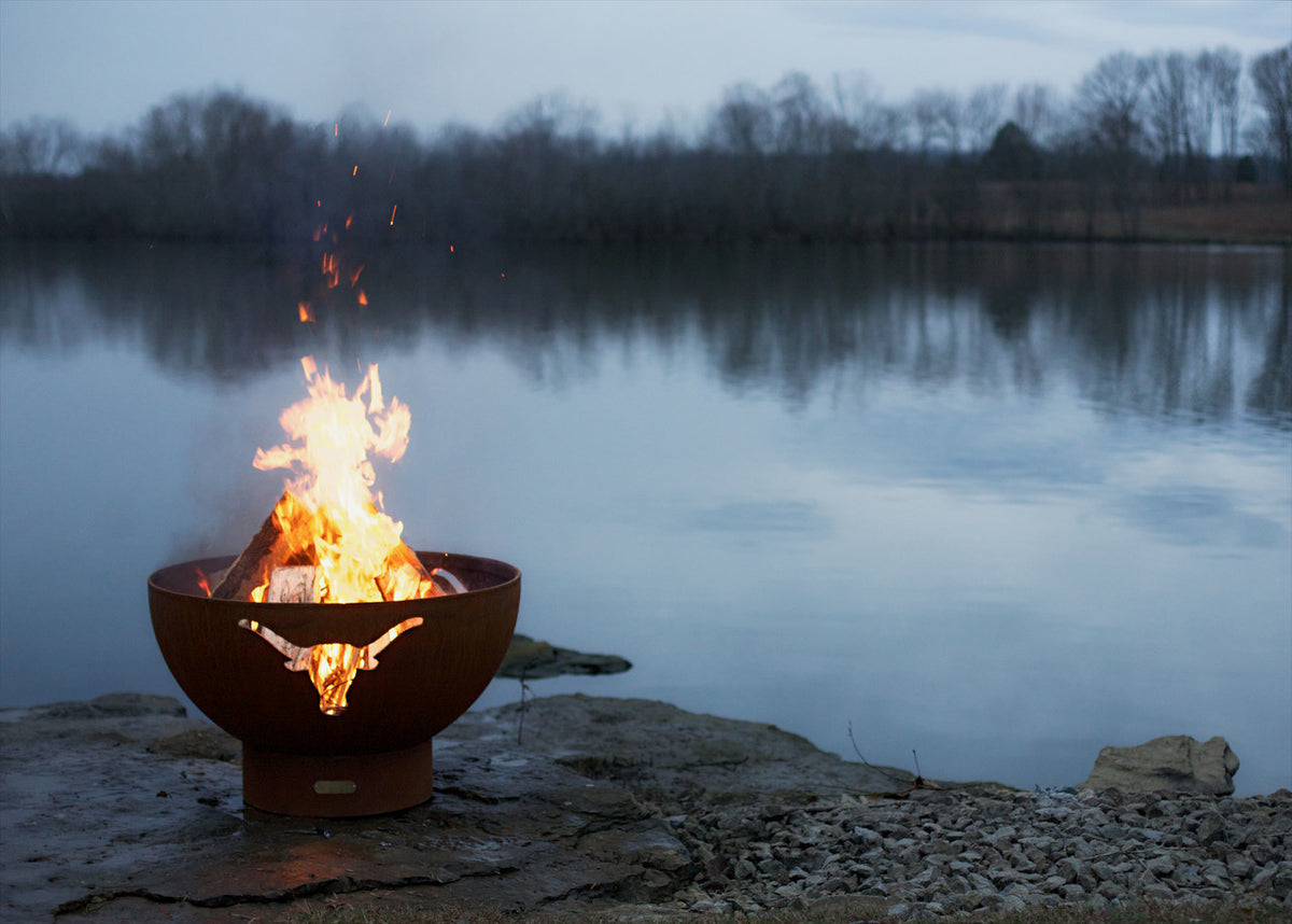 Fire Pit Art Long Horn Fire Pit, 36"