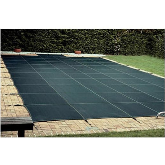 Loop-Loc 15-Year Mesh Safety In Ground Swimming Pool Cover | Rectangle 18' x 36' | 2' Offset 4' x 8' Right Side Step | LL183648SSR2