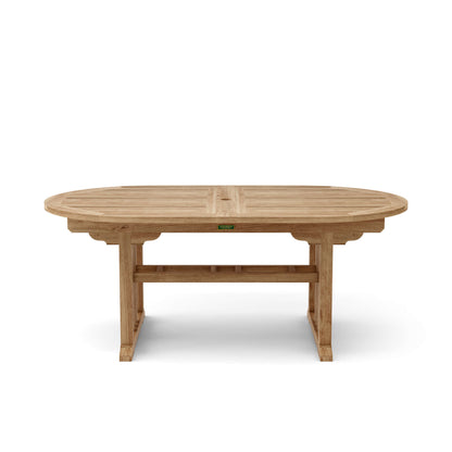 Anderson Teak Sahara Dining Side Chair 11-Piece Oval Dining Set