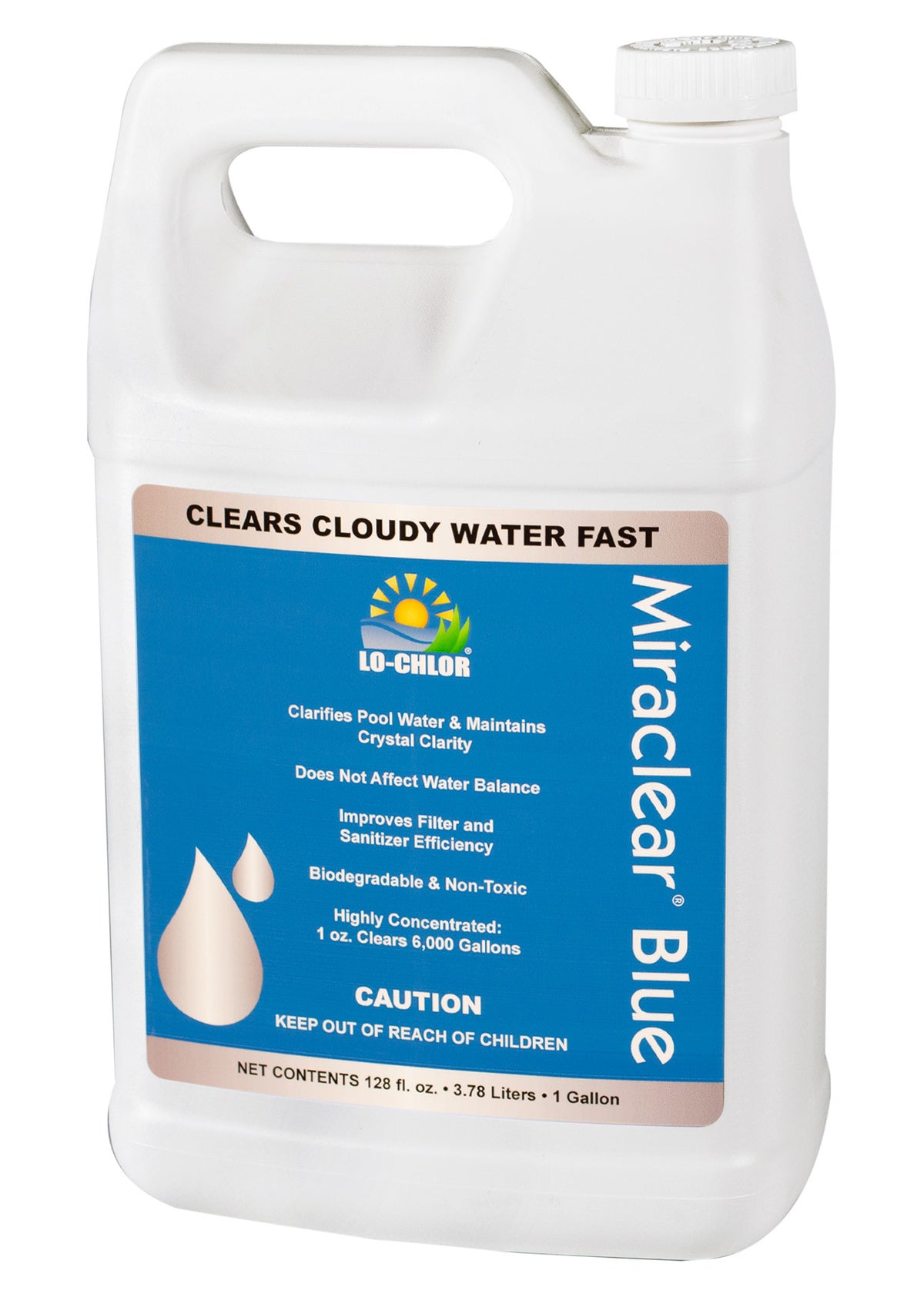 Lo-Chlor Miraclear Blue Liquid Clarifier, Gallon