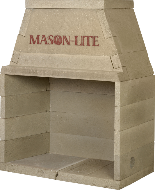 Mason-Lite masonry firebox kit, MFP series, MFP33
