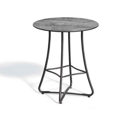 The same folding bar table with a Skyline laminate top