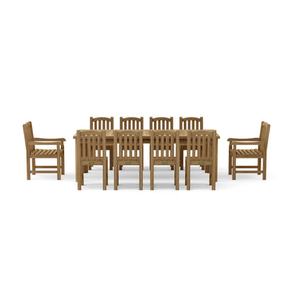 Anderson Teak Chelsea 11-Piece Rectangular Dining Table Set