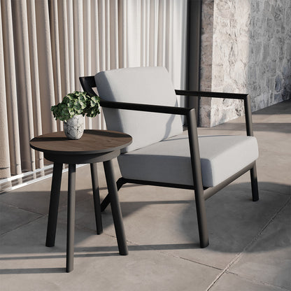 Oxford Garden Markoe Club Chair shown in an outdoor setting