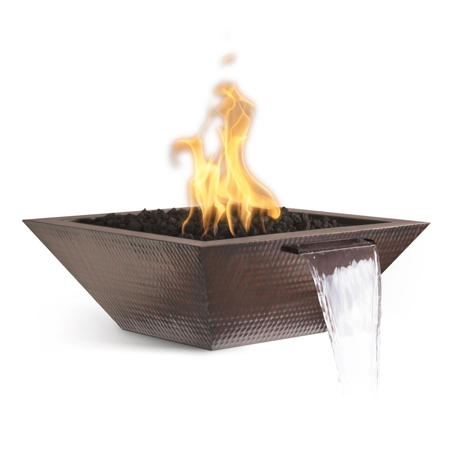 The Outdoor Plus Maya Fire & Water Bowl, Hammered Copper