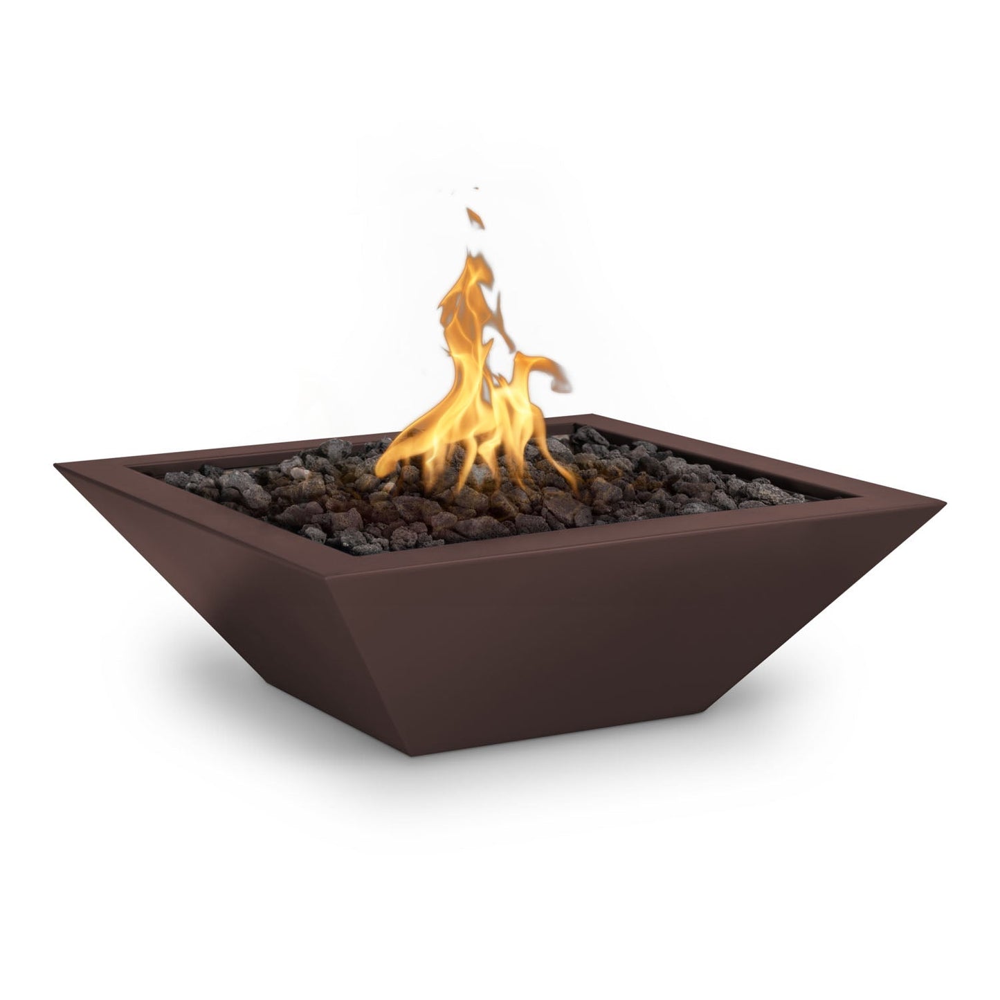 The Outdoor Plus Maya Fire Bowl, 30", Powder Coat | OPT-30SQPCFO