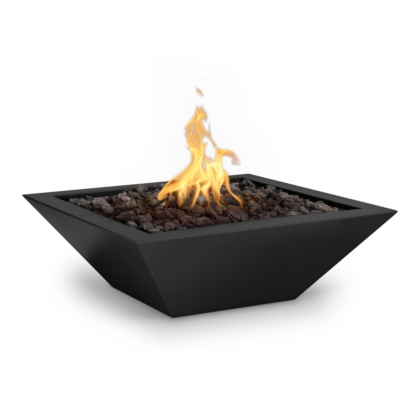 The Outdoor Plus Maya Fire Bowl, 36", Powder Coat | OPT-36SQPCFO