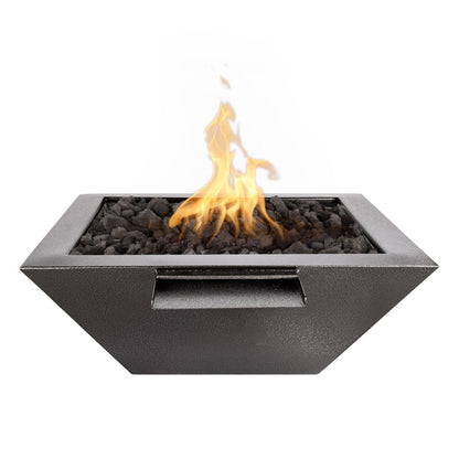 The Outdoor Plus Maya Fire & Water Bowl, 36", Powder Coat | OPT-36SQPCFW