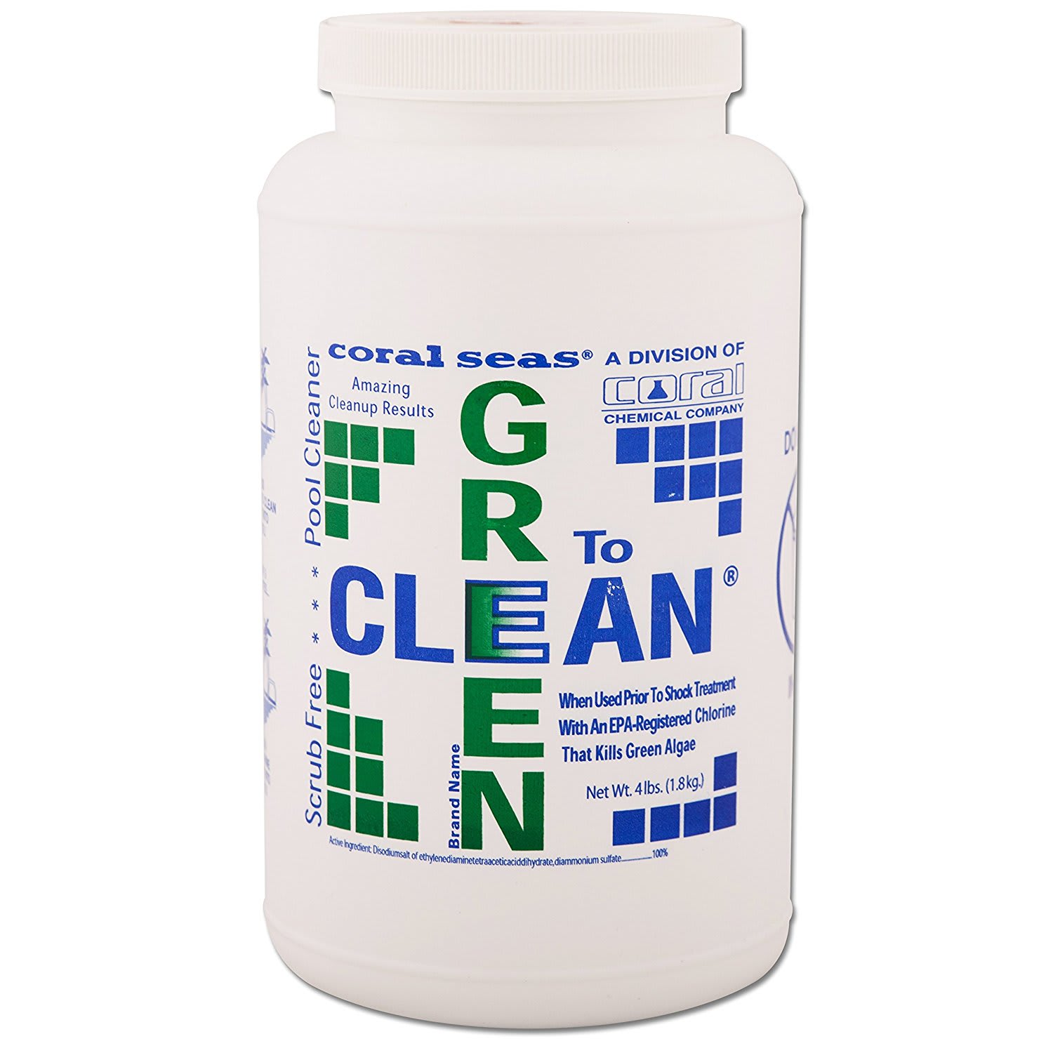 Coral Seas Green Aid, 4 lb Bottle, 8/Case | 17644COR