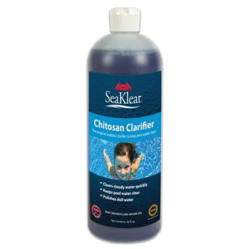SeaKlear Chitosan Clarifier for Pools, 1 Quart Bottle, 12/Case | 90402SKR