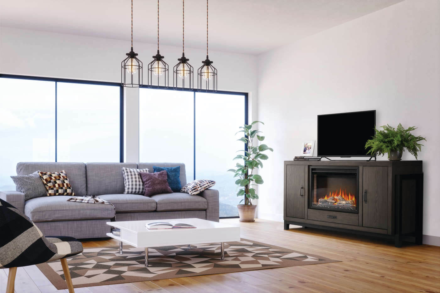 Napoleon NEFP30-3020RK The Franklin Electric Fireplace Media Console