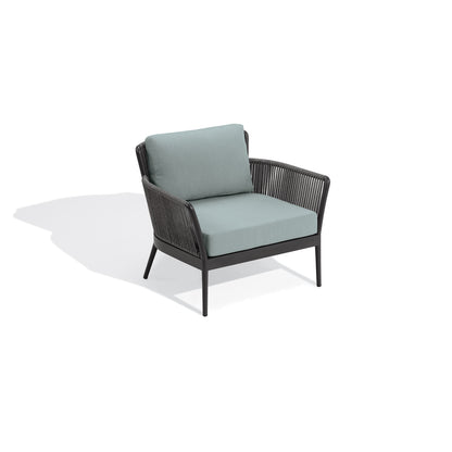 The same chair with the Grade 3A Seafoam cushions in place