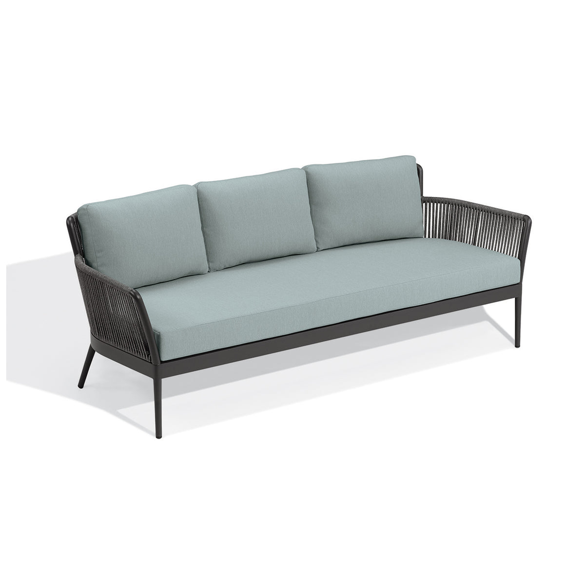 The same sofa with Grade 3A Seafoam cushions