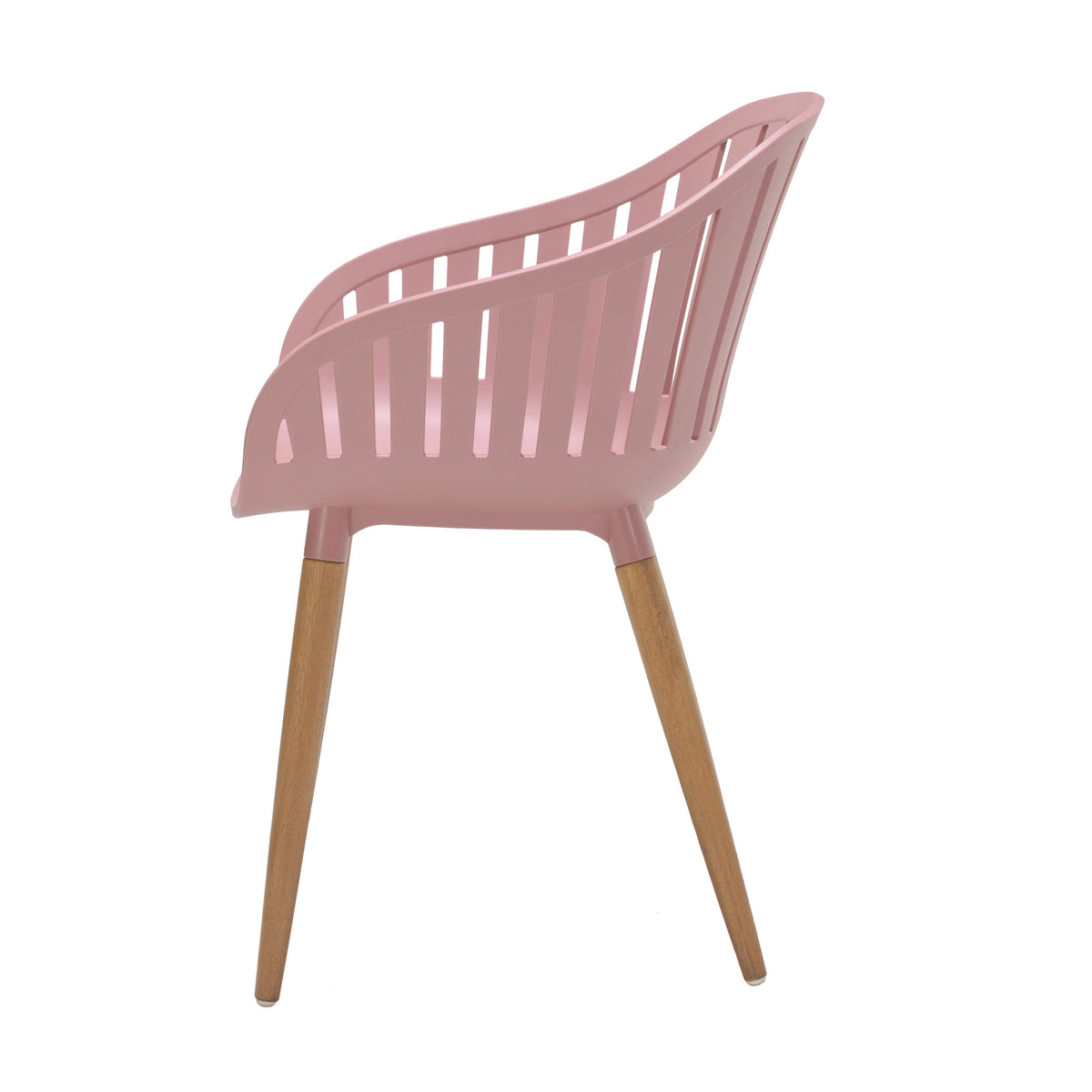 LifestyleGarden Nassau Outdoor Dining Armchairs, Peony Pink, Set of 2