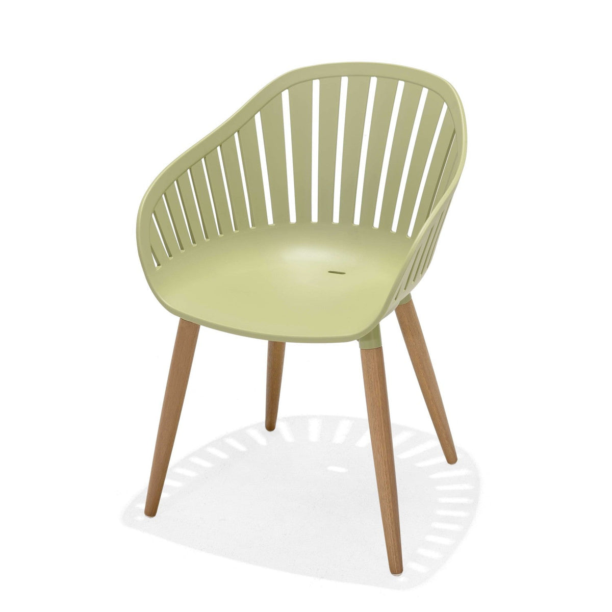 LifestyleGarden Nassau Outdoor Dining Armchairs, Sage Green, Set of 2