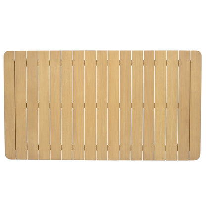 LifestyleGarden Nassau Eucalyptus Rectangular Outdoor Dining Table