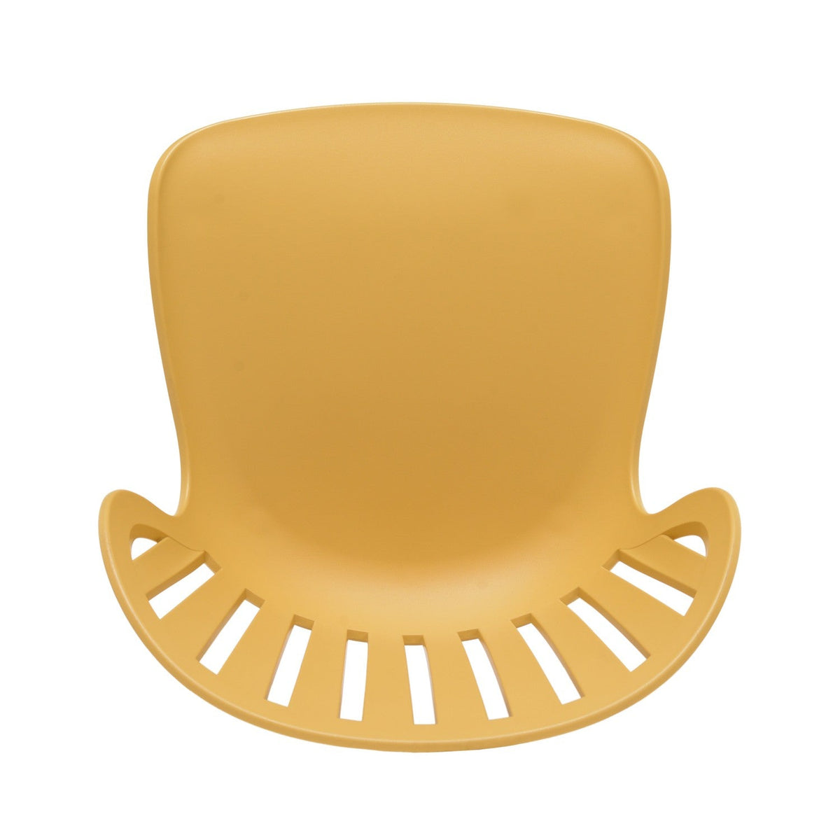 LifestyleGarden Nassau Outdoor Dining Side Chairs, Honey Yellow, Set of 2