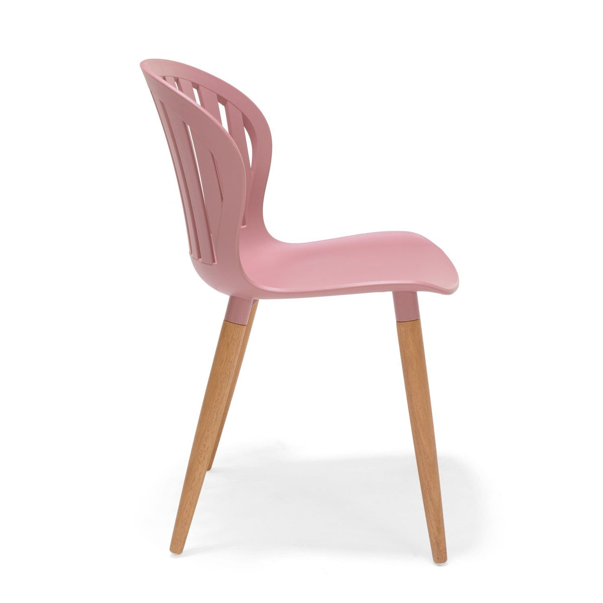 LifestyleGarden Nassau Outdoor Dining Side Chairs, Peony Pink, Set of 2