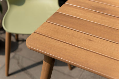 LifestyleGarden Nassau Eucalyptus Square Outdoor Dining Table