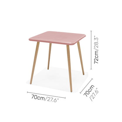LifestyleGarden Nassau 3 Piece Balcony Bistro Set, Peony Pink
