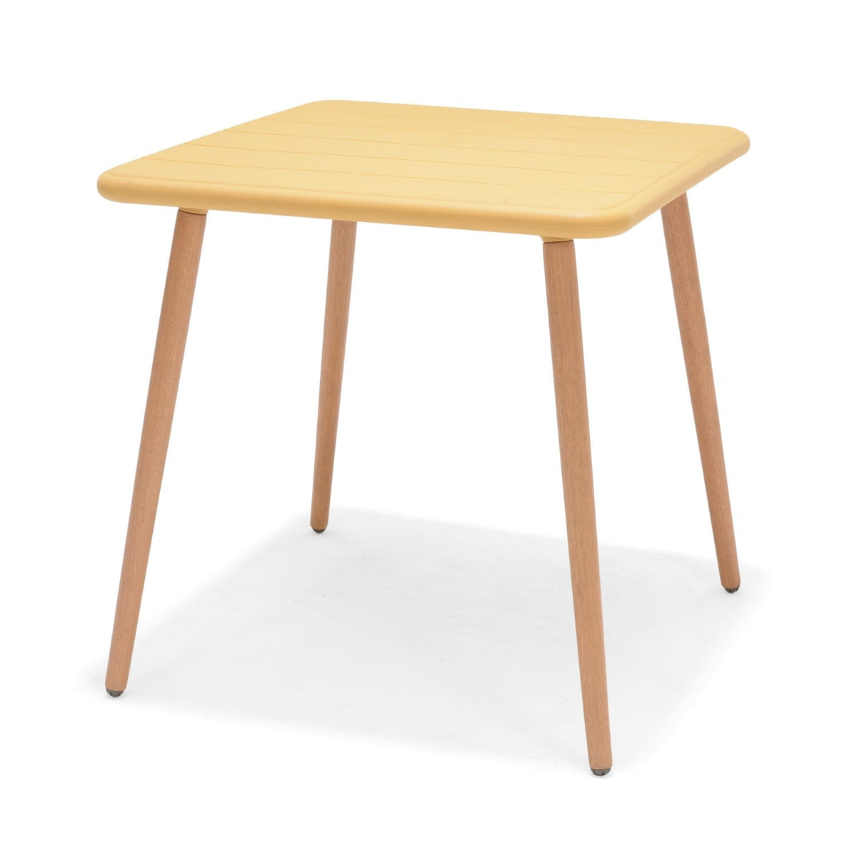 LifestyleGarden Nassau Square Outdoor Bistro Table, Honey Yellow