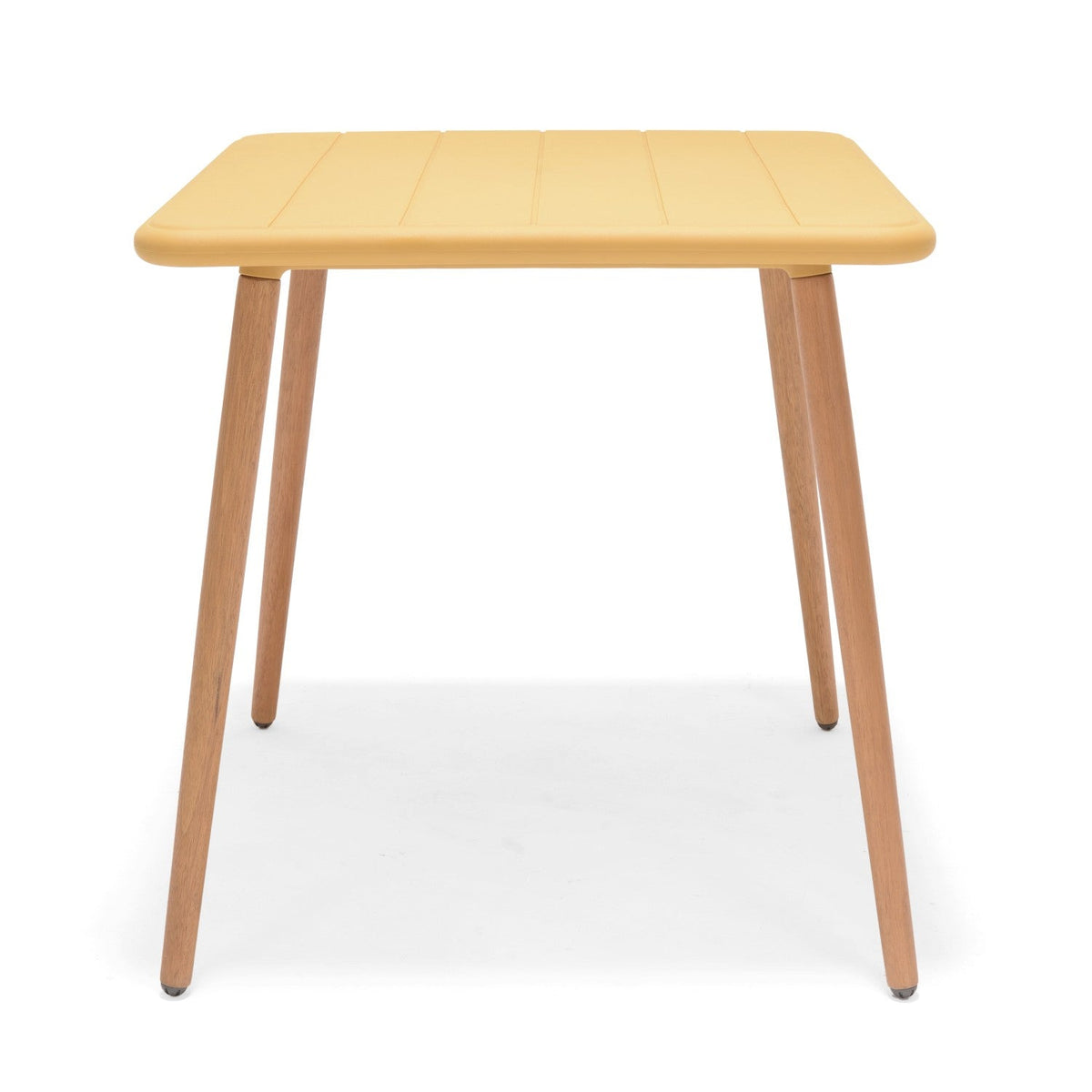 LifestyleGarden Nassau Square Outdoor Bistro Table, Honey Yellow