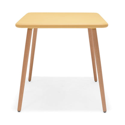 LifestyleGarden Nassau Square Outdoor Bistro Table, Honey Yellow