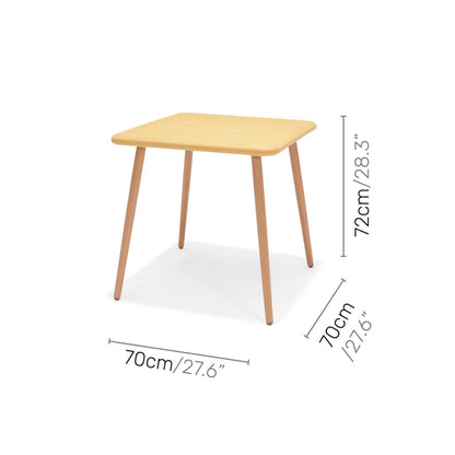 LifestyleGarden Nassau Square Outdoor Bistro Table, Honey Yellow