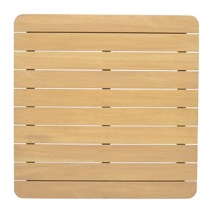 LifestyleGarden Nassau Eucalyptus Square Outdoor Dining Table