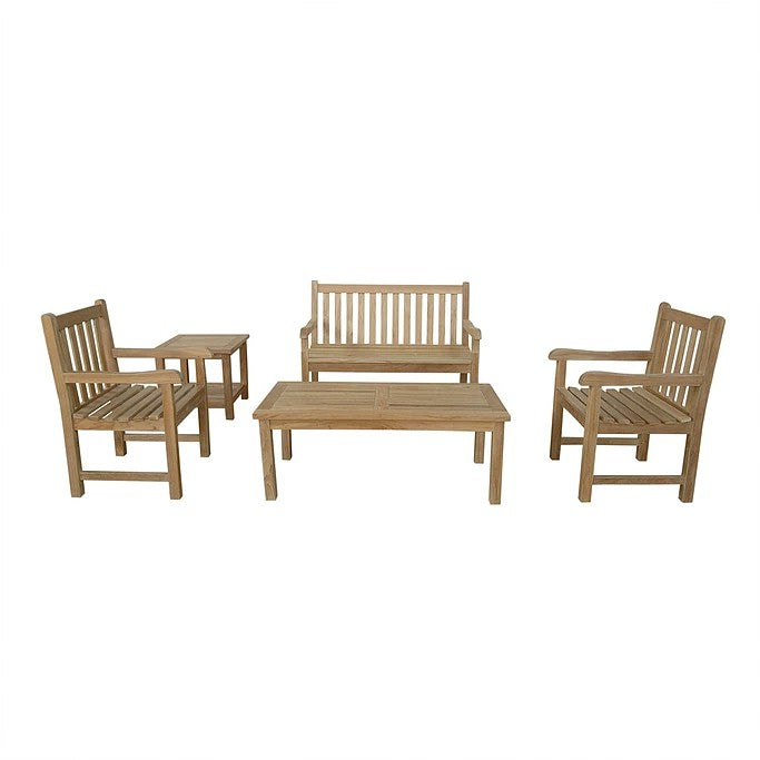 Anderson Teak Classic 2-Seater 5-Piece Conversation Set