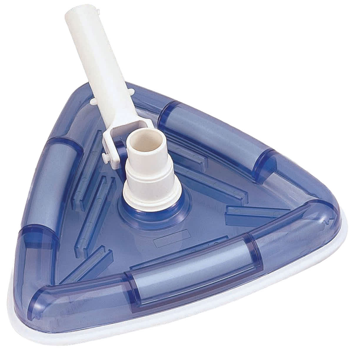 Ocean Blue Transparent Triangular Vac With Snap Adapt Handle, Fits 1 ?  Or 1 ?  Hose | 130035B