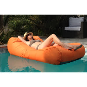 Ocean Blue Sunsearcher Capri Inflatable Lounger  - Orange | 950306