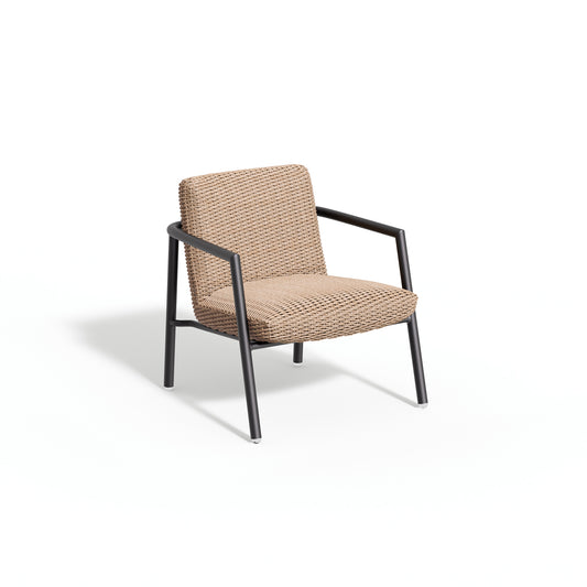 Oxford Garden Orso Resin Wicker Club Chair shown on a plain white background