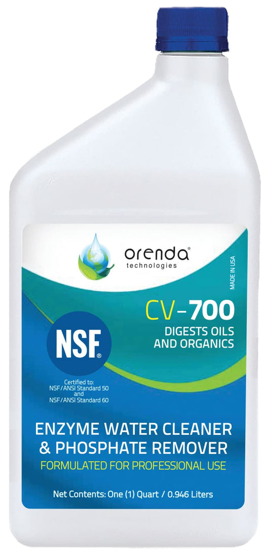 Orenda CV-700 Catalytic Enzyme & Phosphate Remover, 1 Quart Bottle, 12/Case | ORE-50-220
