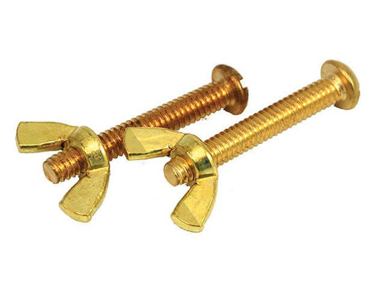 OREQ Brass Screw And Wing Nut  2 Per | RP720