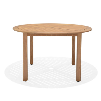 Amazonia Oldbury Eucalyptus Round Outdoor Dining Table, 47 Inch