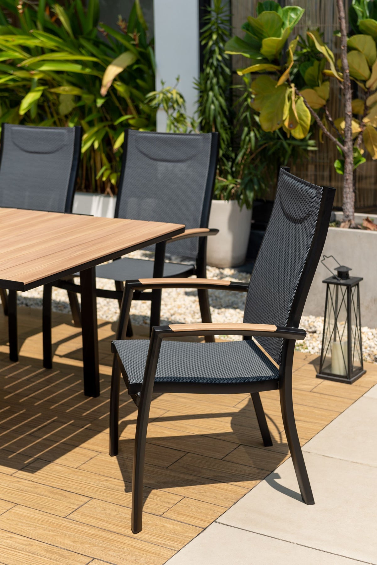 LifestyleGarden Panama Dark 11 Piece Extendable Patio Dining Set