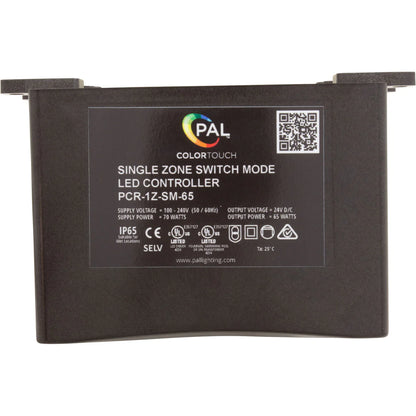 PAL Lighting 65W MultiColor Single Zone Transformer - 24VDC power for LED lighting