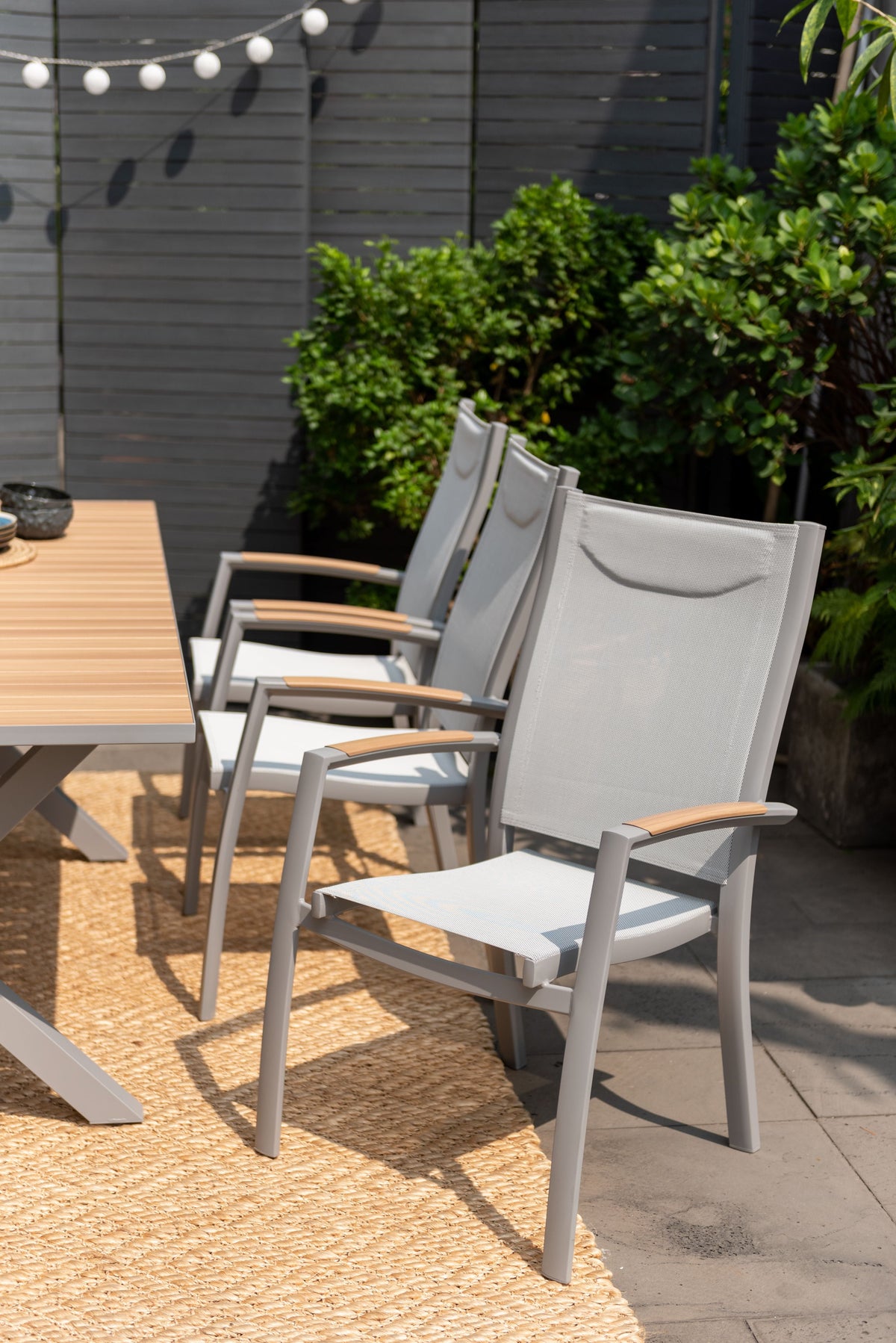 LifestyleGarden Panama Light Aluminum 9 Piece Patio Dining Set