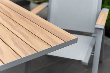 LifestyleGarden Panama Light Aluminum Extendable Outdoor Dining Table